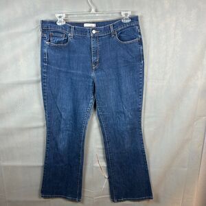 Levi's 515 Bootcut Jeans Women's Size 16 Short Blue Cotton